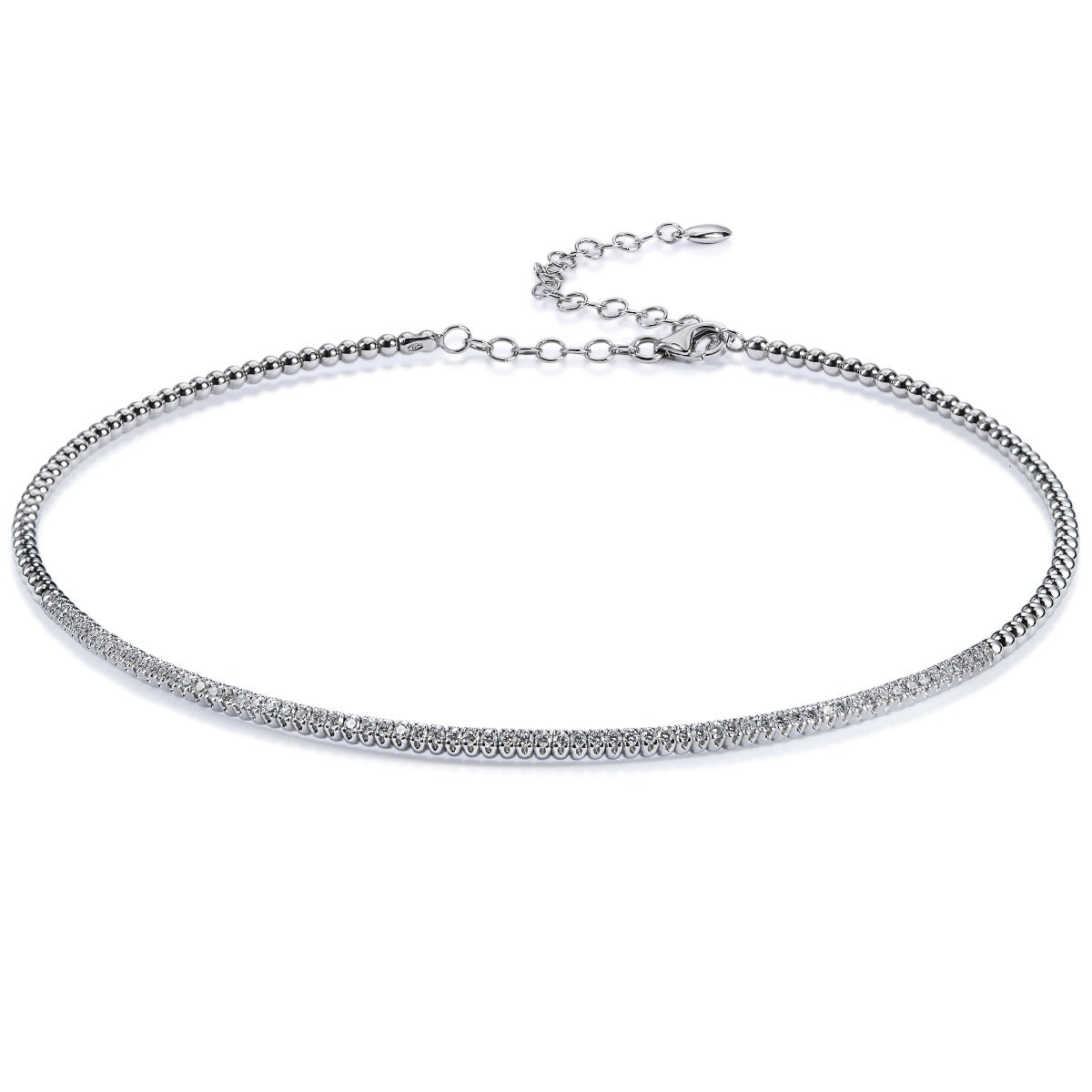 Gargantilla_choker_bubbles_oro_blanco_diamantes_ Ref J5143CB_Chocrón Joyeros
