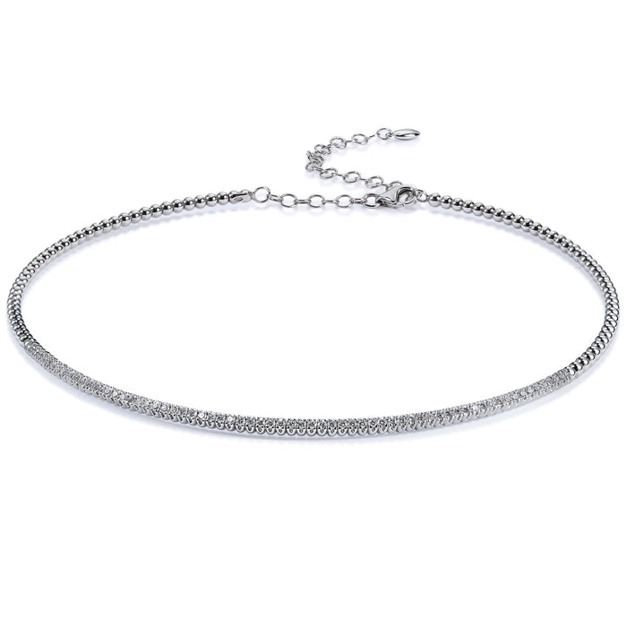 Gargantilla_choker_bubbles_oro_blanco_diamantes_ Ref J5143CB_Chocrón Joyeros