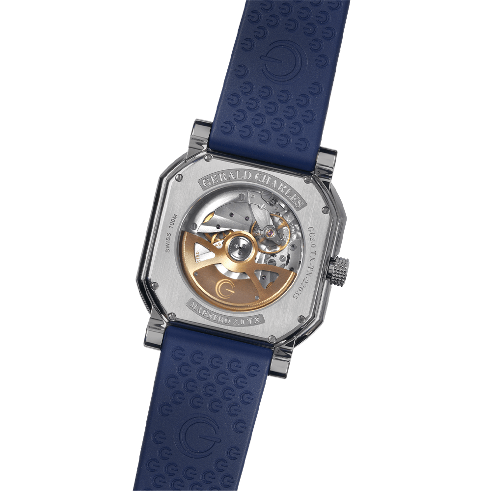 Gerald Charles Sport titanio esfera azul 39mm