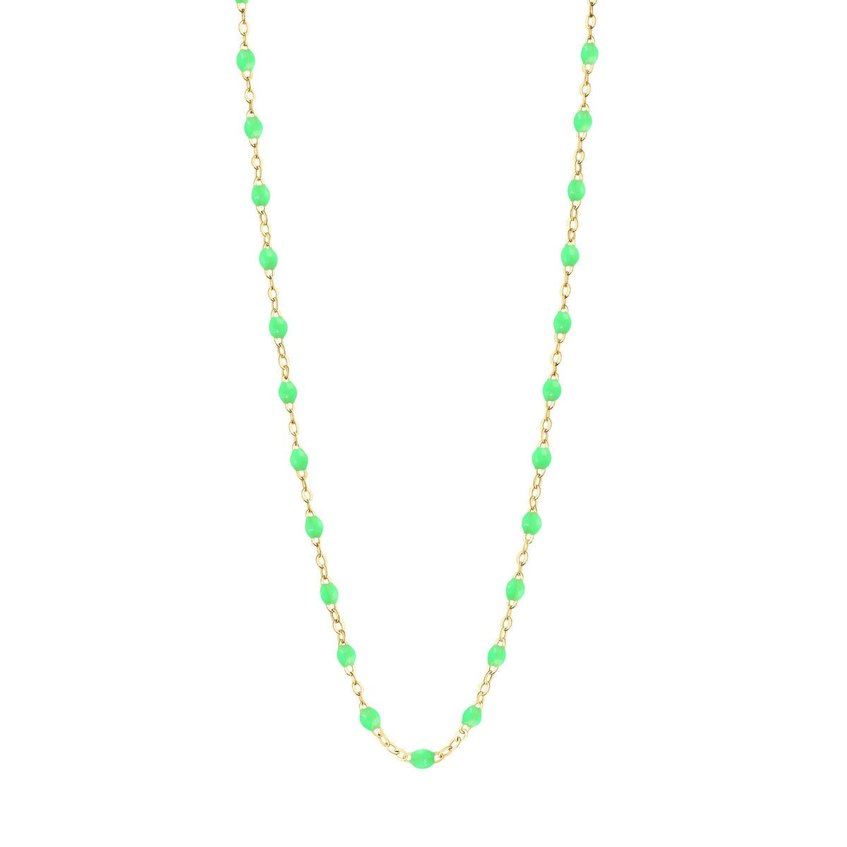 gigi-clozeau_collier-vert-fluo-classique-gigi-or-jaune-42-cm