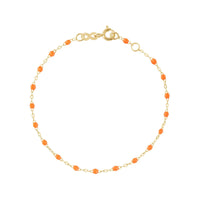 gigiCLOZEAU pulsera Classic oro amarillo color naranja 17cm