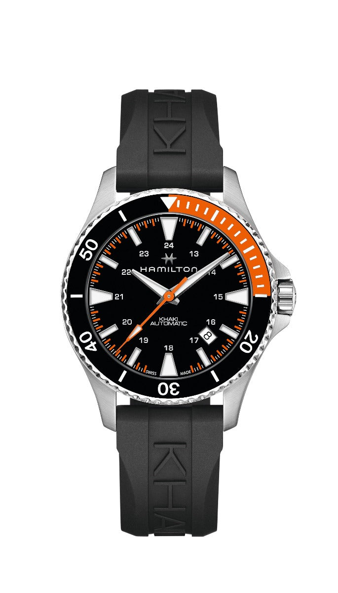 Hamilton Khaki Navy Scuba Auto Acero y Caucho 40 mm