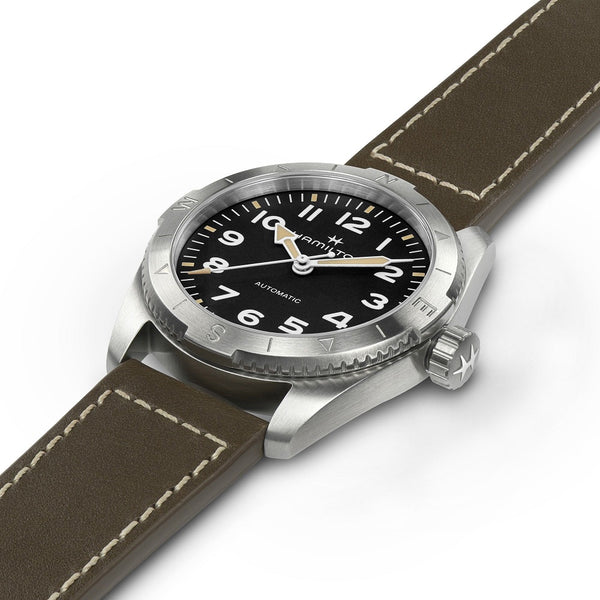 Hamilton_Khaki_Field_expedition_auto_negro_correa_marron_37mm_vista_oblicua_h70225830