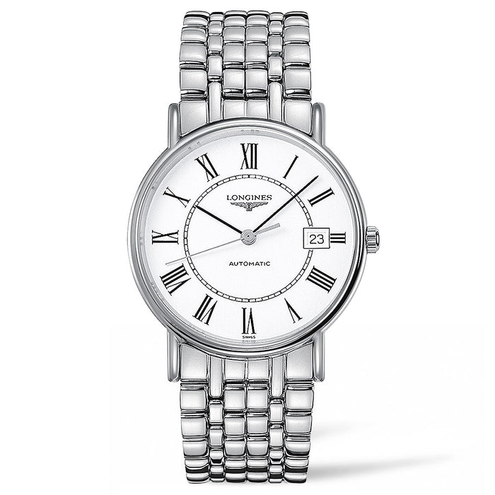 Longines Présence Acero 38,5 mm Automático Números Romanos