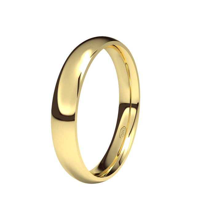 Alianza-boda-almendrada-oro-amarillo-brillo-3.5mm - Ref J-AAL35B