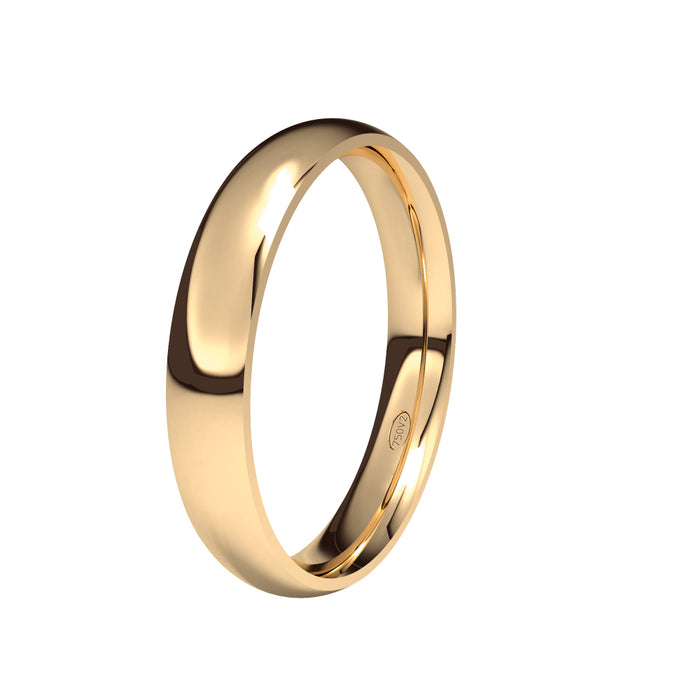 Alianza-boda-almendrada-oro-rosa-brillo-3.5mm - Ref J-RAL35B