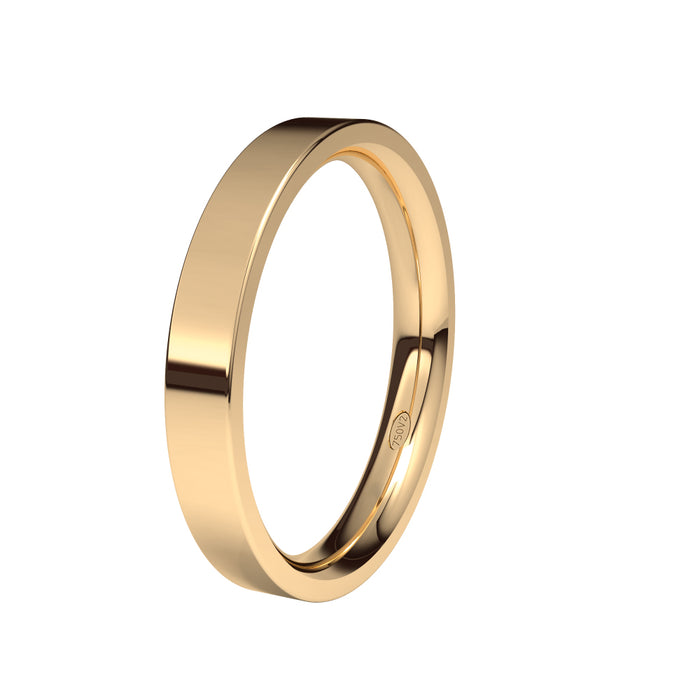 Alianza-boda-oro-rosa-brillo-formad-3mm - Ref J-RFD30B