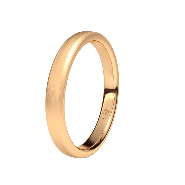 Alianza-boda-oro-rosa-satinado-oval-3.5mm - Ref J-ROV35M
