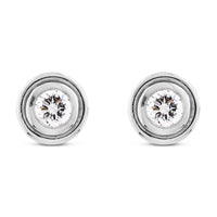 Pendientes-oro-blanco-diamantes - Ref J3274PB