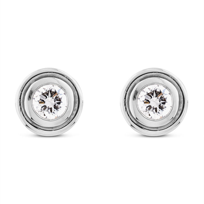 Pendientes-oro-blanco-diamantes - Ref J3274PB