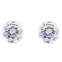 Pendientes-oro-blanco-diamantes - Ref J3823PB