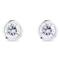 Pendientes-oro-blanco-chaton-diamantes- Ref J3881PB