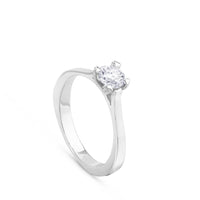 Anillo-compromiso-solitario-oro-blanco-diamantes |Ref J5020SB|Chocrón Joyeros