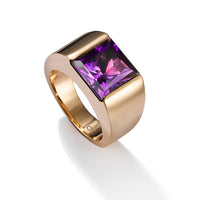 Sortija-oro-rosa-cuarzo-amatista-embutido - Ref J4970SO