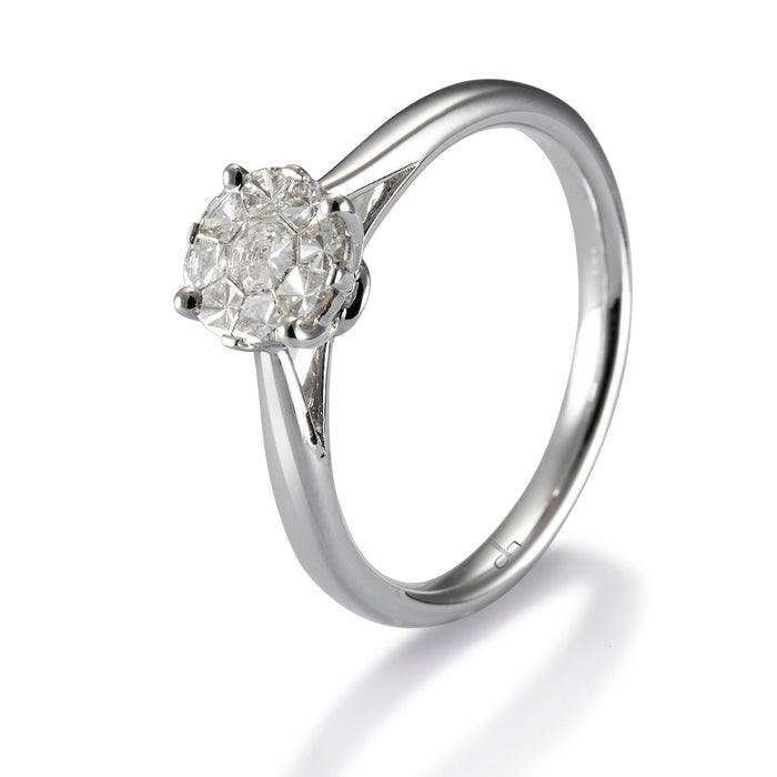 Sortija-oro-blanco-engaste-invisible-8-garras- Ref J4995SB_Chocrón Joyeros