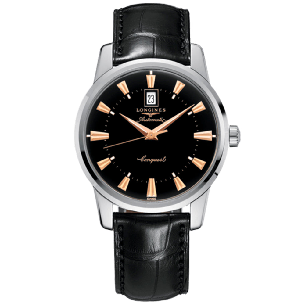 Longines Conquest Heritage 40mm acero y piel L16454524