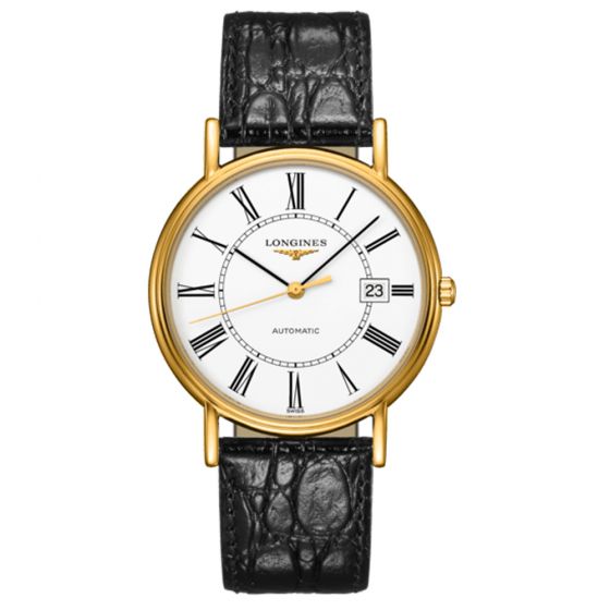 Reloj hombre Longines Présence 38,5mm en acero y pVD amarillo- Chocrón Joyeros- L49212112