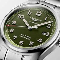 Longines Spirit esfera verde barazalete 42mm