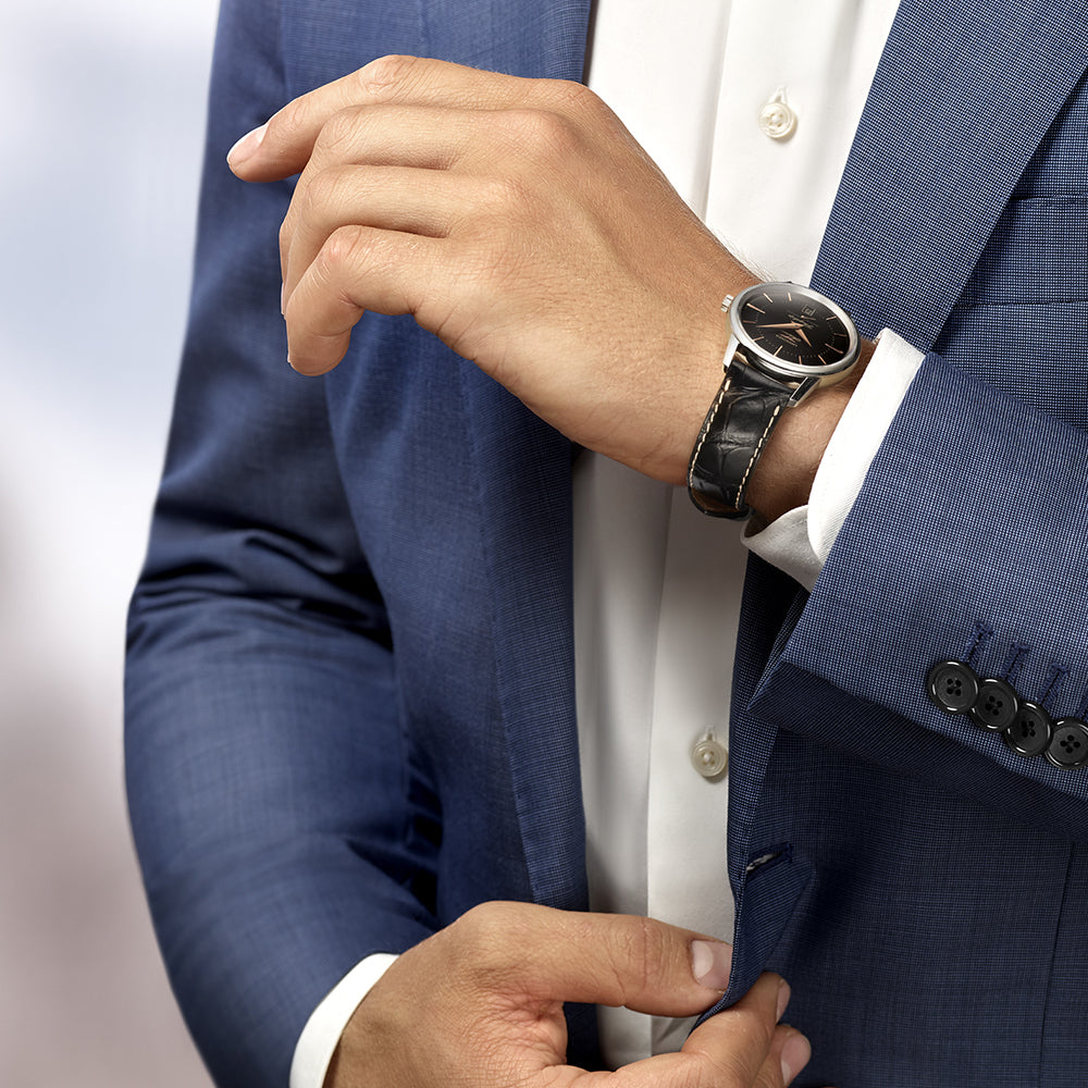 Longines Flagship Heritage Esfera Negra 38.5mm Auto