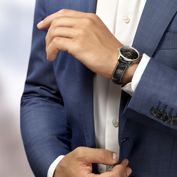Longines Flagship Heritage Esfera Negra 38.5mm Auto