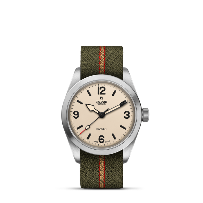 Tudor_Ranger_esfera_beige_Duna_36mm_correa_de_tejido