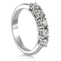 media-alianza-cinquillo-oro-blanco-5-diamantes-garra- Ref J5461SB Chocrón Joyeros