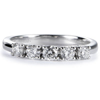 media-alianza-oro-blanco-5-diamantes-garra- Ref j5464sb Chocrón Joyeros
