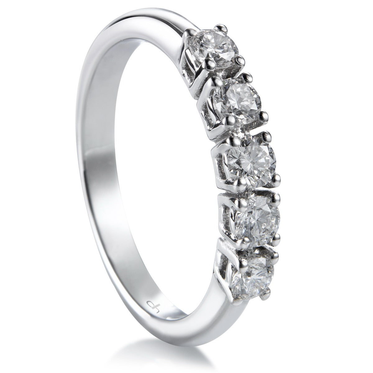 media-alianza-oro-blanco-5-diamantes-garra- Ref j5464sb Chocrón Joyeros