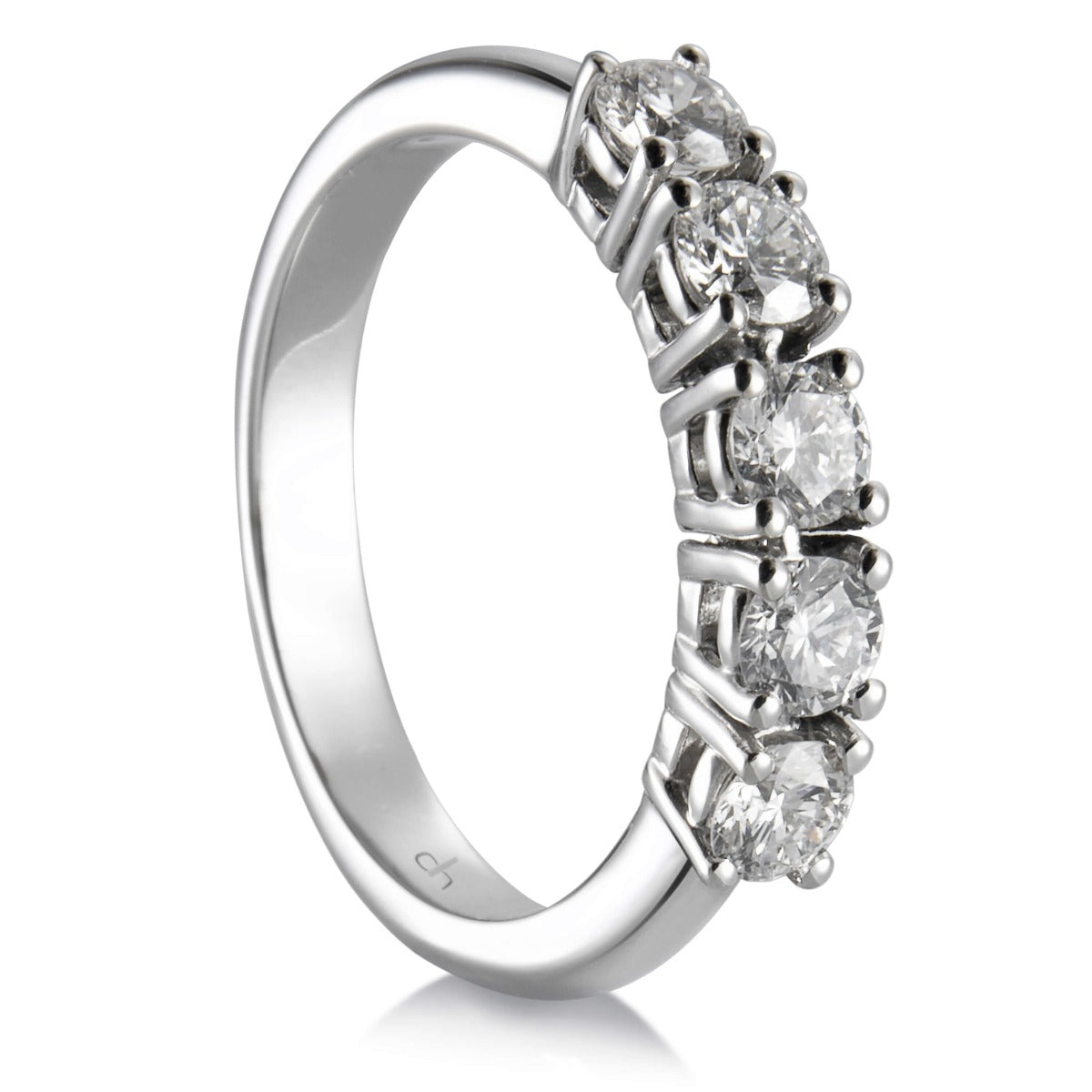 media-alianza-cinquillo-oro-blanco-5-diamantes-garra- Ref J5460SB Chocrón Joyeros