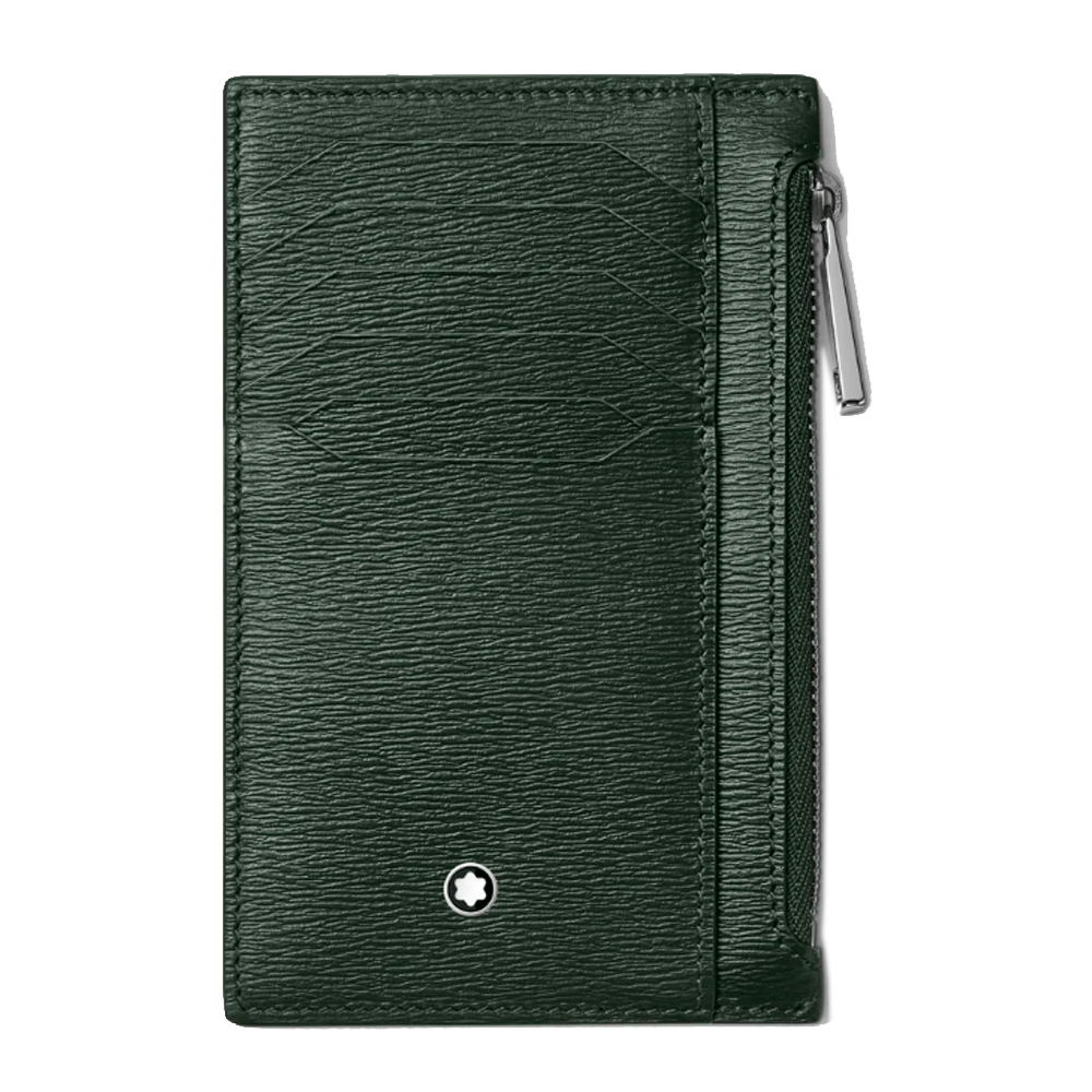 Meisterstück 4810 Portatarjetas de bolsillo para 8 tarjetas con bolsillo con cremallera verde Montblanc_129255_Chocron joyeros