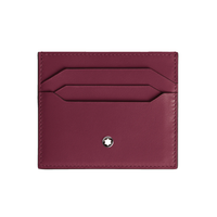 Montblanc Meisterstück Portatarjetas para 6 tarjetas burdeos