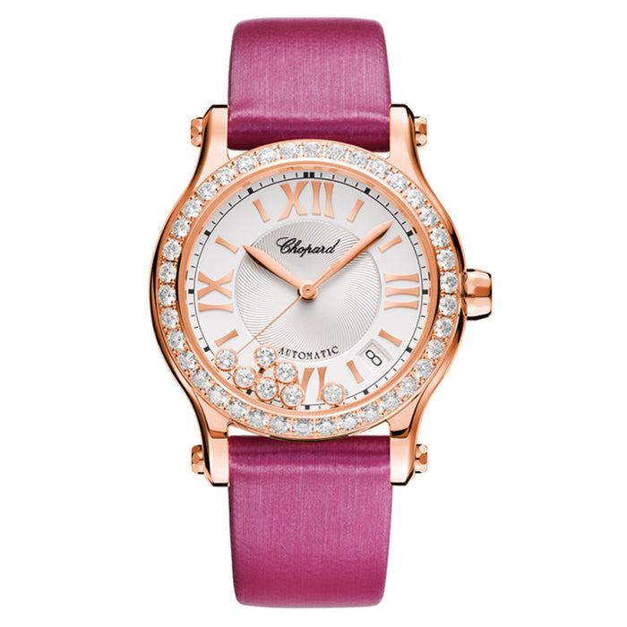 Happy Sport 36 mm Automatic Oro Rosa y Diamantes
