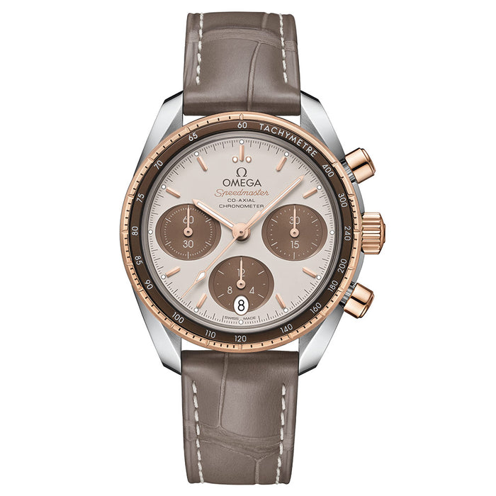 reloj_Omega_Speedmaster_acero_y_oro_38mm_piel_Chocron _joyeros
