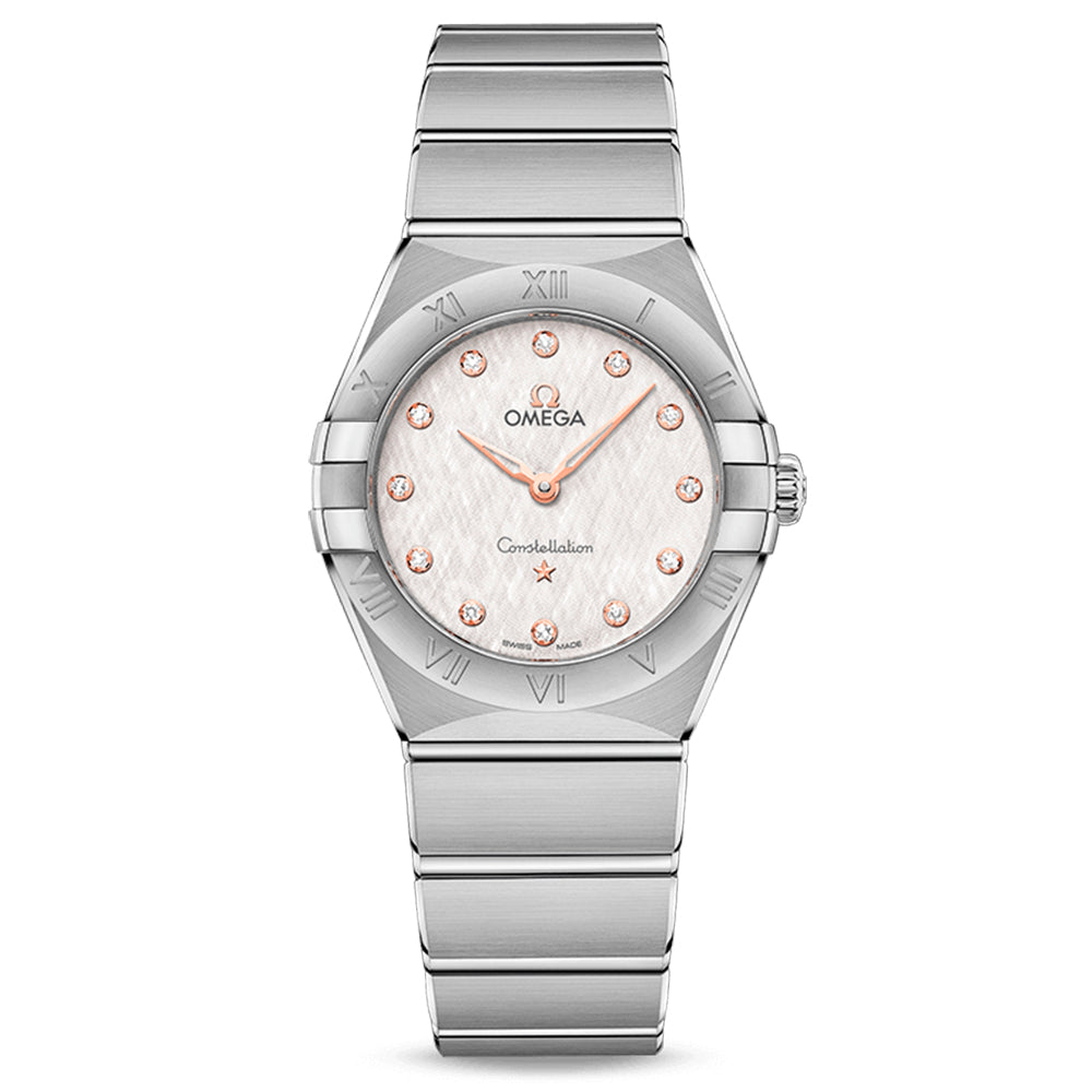 Reloj mujer Omega Constellation Manhattan esfera plata - Ref: 13110286052001