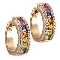 Pendientes-carrousel-oro-rosa-zafiros-colores-diamantes- Ref J5434SB_Chocrón Joyeros
