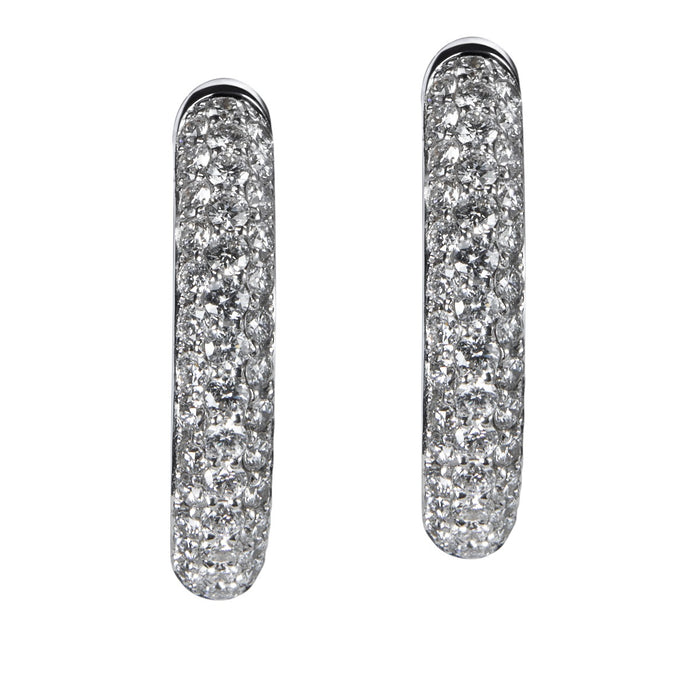 Pendientes-aros-oro-blanco-pave-diamantes - Ref J4218PB