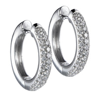 Pendientes-aros-oro-blanco-pave-diamantes - Ref J4218PB