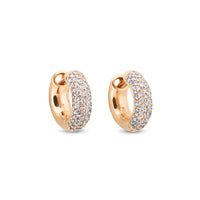Aros-oro-rosa-diamantes - Ref J4789PB
