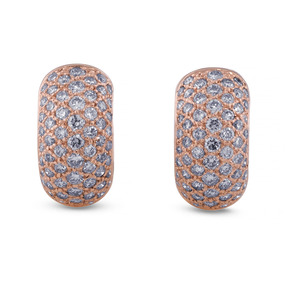 Aros-pequeños-oro-rosa-diamantes - Ref J4805PB