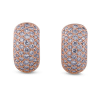 Aros-pequeños-oro-rosa-diamantes - Ref J4805PB