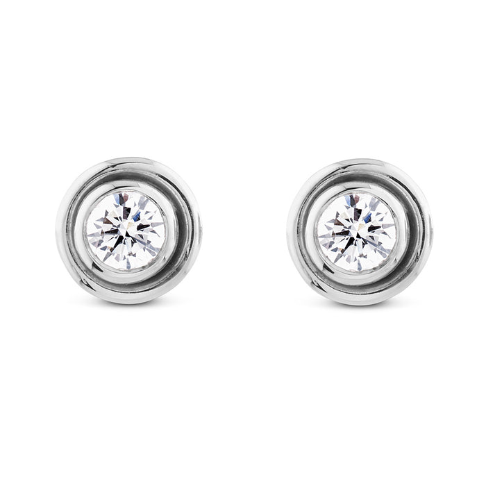 Pendientes-chaton-oro-blanco-diamantes - Ref J3043TB