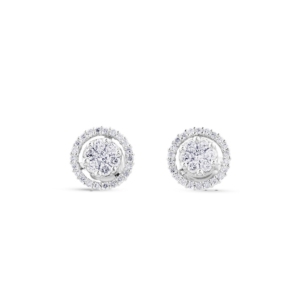 Pendientes-desmontables-oro-blanco-orla-diamantes - Ref J4909TB