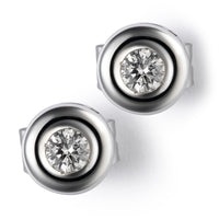 Pendientes-oro-blanco-diamantes-chaton - Ref J5103TB_Chocrón Joyeros