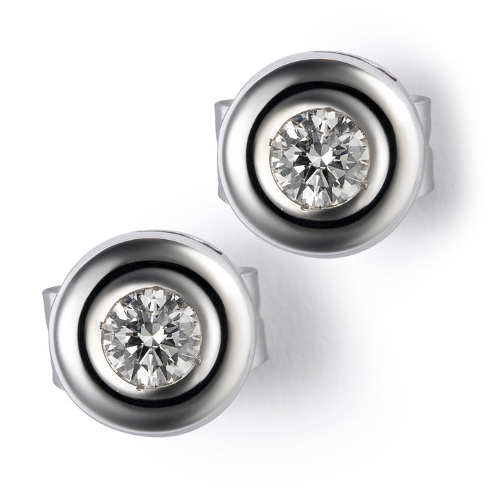 Pendientes-oro-blanco-diamantes-chaton - Ref J5103TB_Chocrón Joyeros