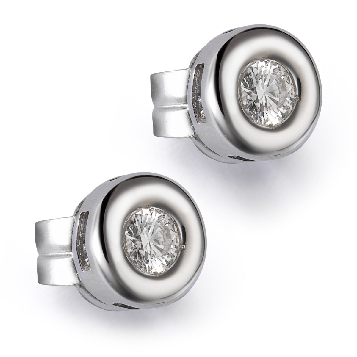 Pendientes-oro-blanco-diamantes-chaton - Ref J5103TB_Chocrón Joyeros