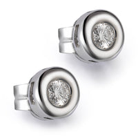 Pendientes-oro-blanco-diamantes-chaton - Ref J5103TB_Chocrón Joyeros