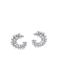 Pendientes-rama-oro-blanco-diamantes - Ref J4574TB