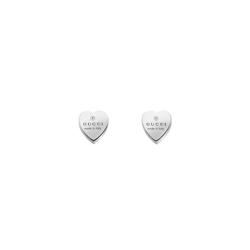 pendientes-plata-gucci-corazon-trademark - Ref YBD223990001