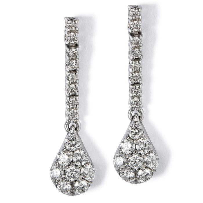 Pendientes-riviere-oro-blanco-diamantes - Ref J5102TB_Chocrón Joyeros