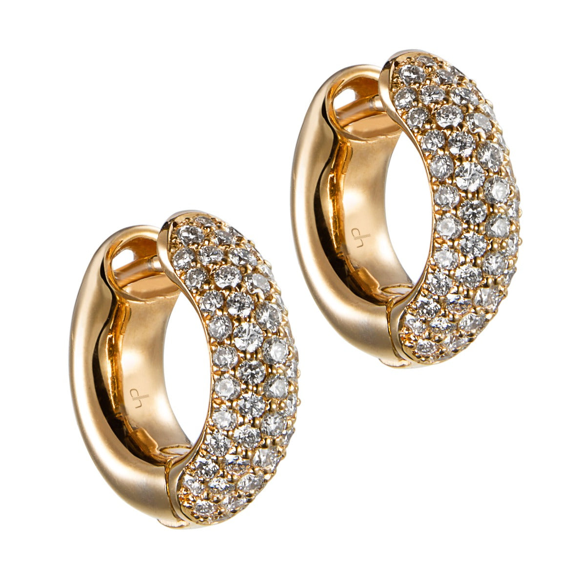 Pendientes-aros-oro-blanco-diamantes - Ref J5261PB_Chocrón Joyeros